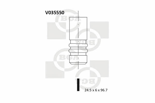 BGA V035550 Exhaust valve V035550