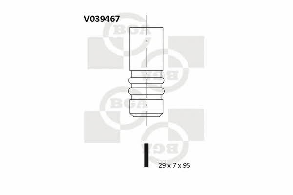 BGA V039467 Exhaust valve V039467
