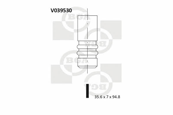 BGA V039530 Intake valve V039530