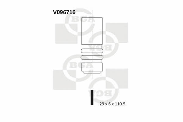 BGA V096716 Exhaust valve V096716