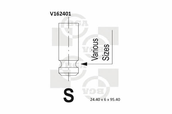 BGA V162401 Exhaust valve V162401