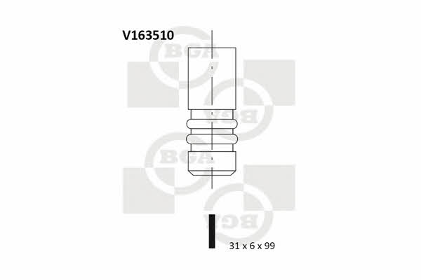BGA V163510 Intake valve V163510