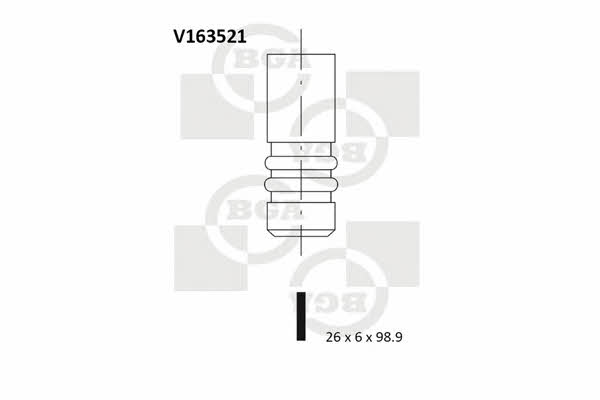 BGA V163521 Exhaust valve V163521