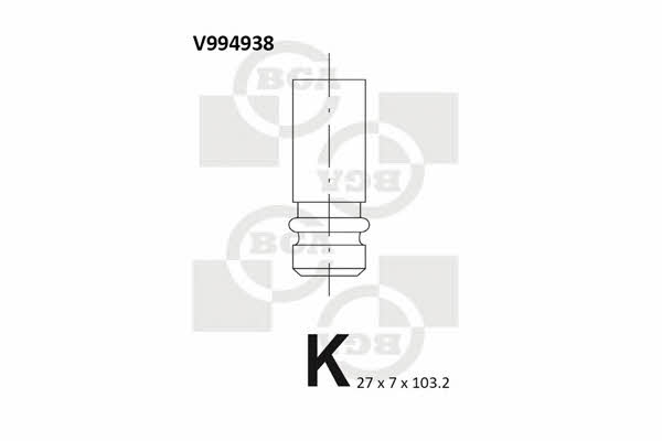 BGA V994938 Exhaust valve V994938