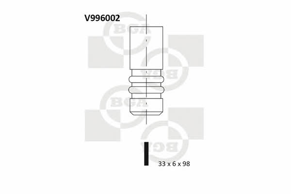 BGA V996002 Intake valve V996002