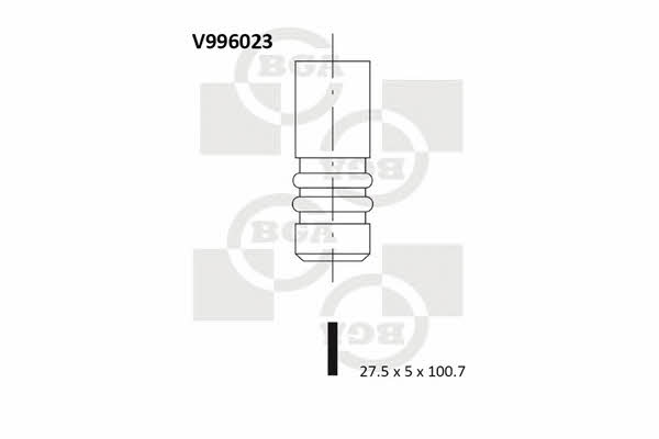 BGA V996023 Exhaust valve V996023