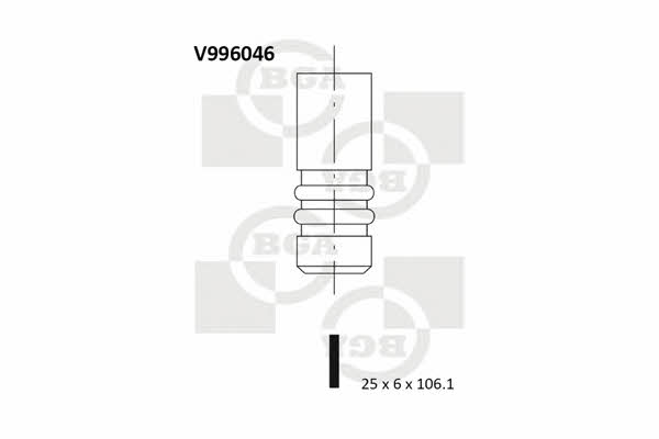 BGA V996046 Exhaust valve V996046