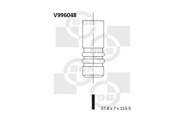 BGA V996048 Exhaust valve V996048