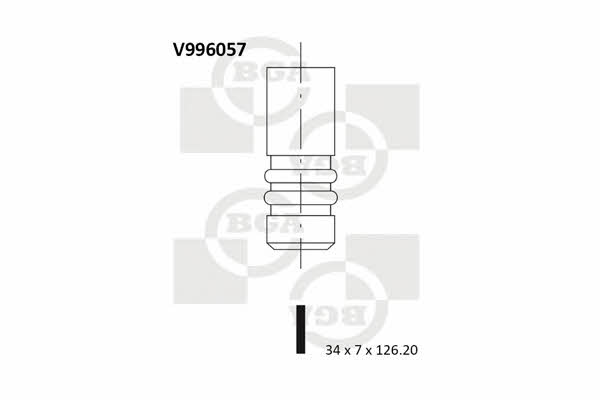 BGA V996057 Intake valve V996057