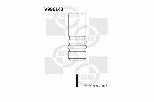 BGA V996143 Intake valve V996143