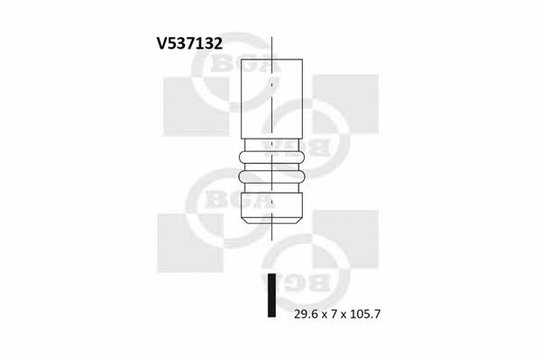 BGA V537132 Exhaust valve V537132