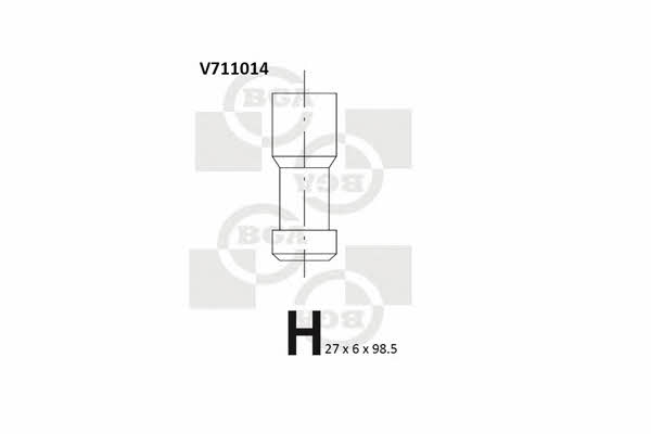 BGA V711014 Exhaust valve V711014