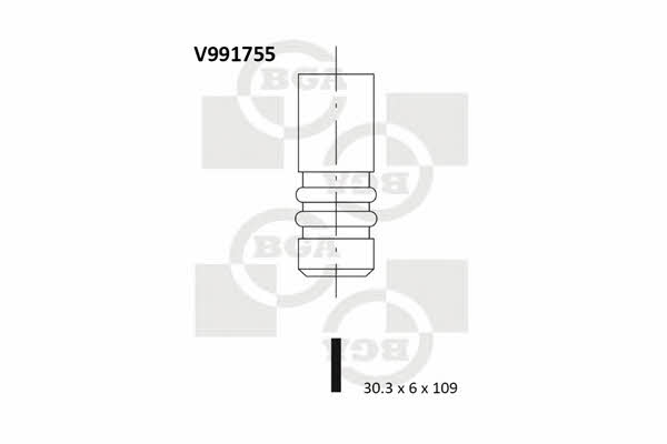 BGA V991755 Intake valve V991755