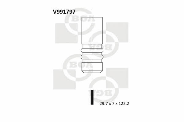 BGA V991797 Intake valve V991797