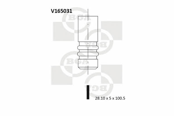 BGA V165031 Exhaust valve V165031