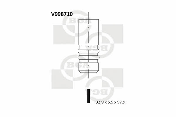 BGA V998710 Intake valve V998710