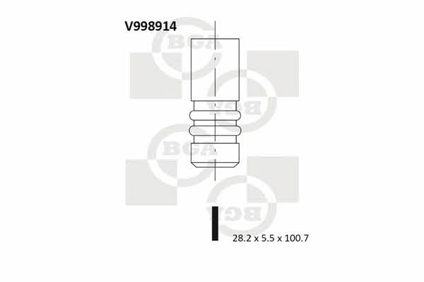 BGA V998914 Intake valve V998914