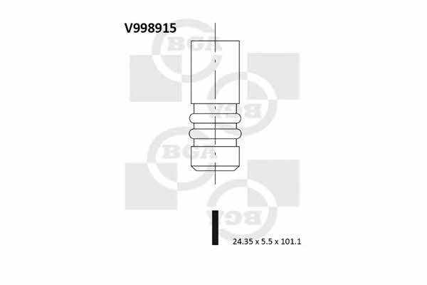 BGA V998915 Exhaust valve V998915