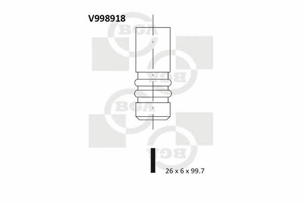 BGA V998918 Intake valve V998918