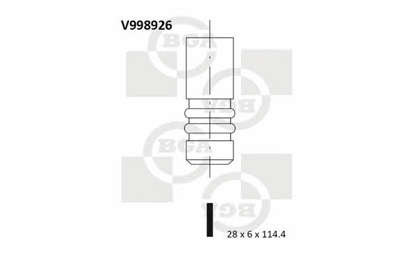 BGA V998926 Intake valve V998926
