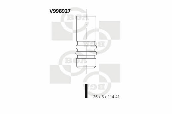 BGA V998927 Exhaust valve V998927