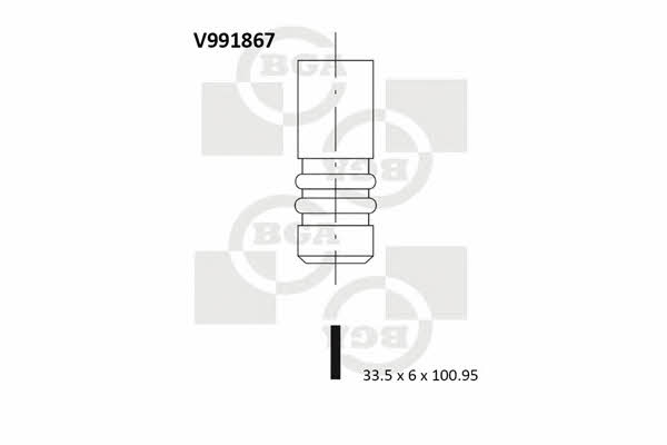 BGA V991867 Intake valve V991867