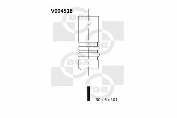BGA V994518 Exhaust valve V994518
