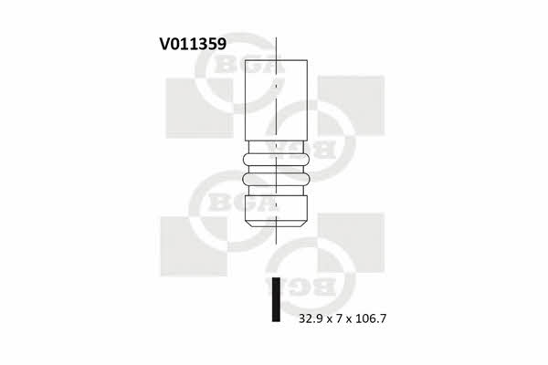 BGA V011359 Intake valve V011359