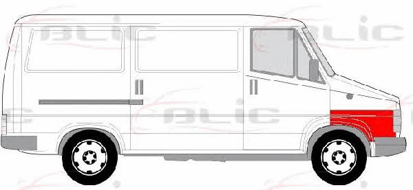 Blic 6504-03-2096322P Front fender right 6504032096322P 6504032096322P Blic Front fender right