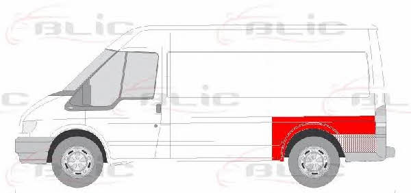 Front fender Ford Transit: 6504032509533P Blic Front fender left