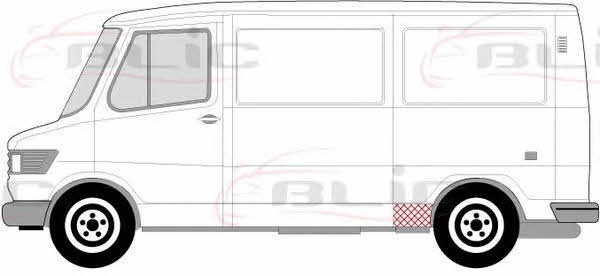 Sill cover Blic 6505-06-3545057P