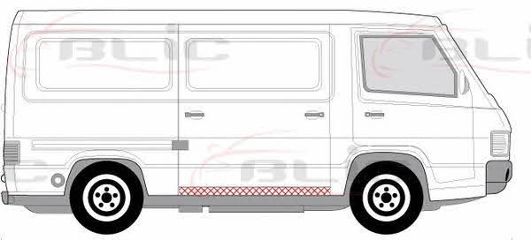 Sill cover Blic 6505-06-3540004P