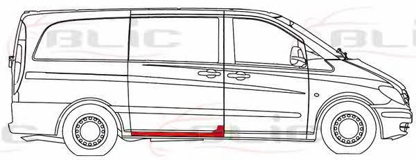 Sill cover Blic 6505-06-3542004P