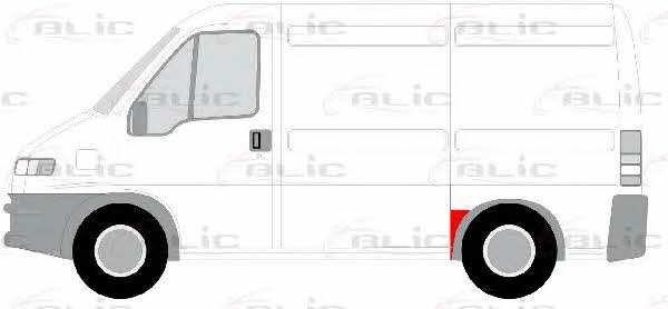 Repair part rear fender Blic 6508-01-2092603P
