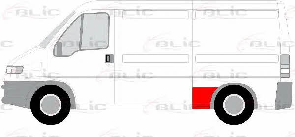 Repair part rear fender Blic 6508-01-2092605P