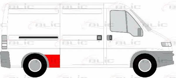 Repair part rear fender Blic 6508-01-2092606P