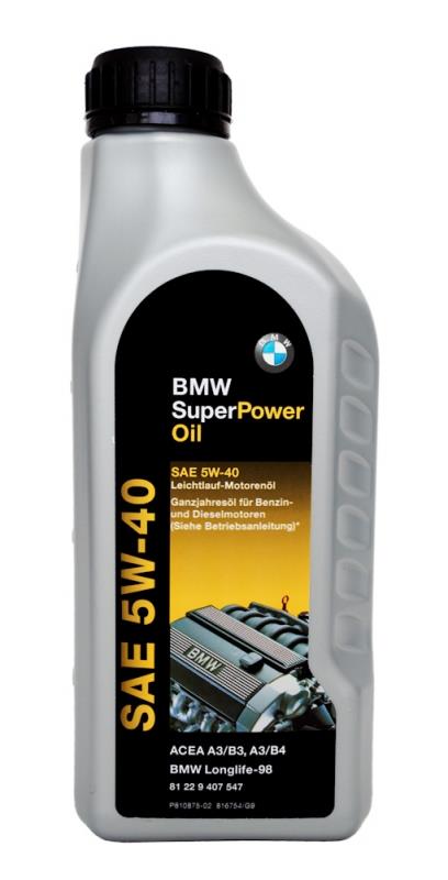 BMW 81 22 9 407 547 Engine oil BMW Super Power 5W-40, 1L 81229407547