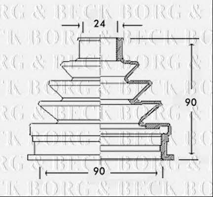 Borg & beck BCB2240 Bellow, driveshaft BCB2240