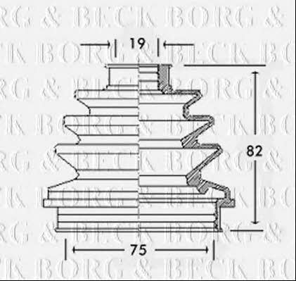 Borg & beck BCB2260 Bellow, driveshaft BCB2260