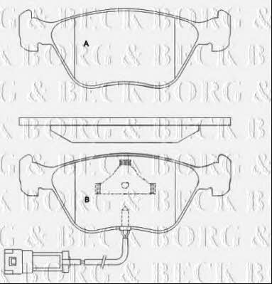 Borg & beck BBD6054S Rear ventilated brake disc BBD6054S