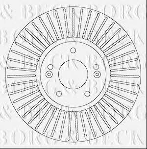 Borg & beck BBD6065S Front brake disc ventilated BBD6065S