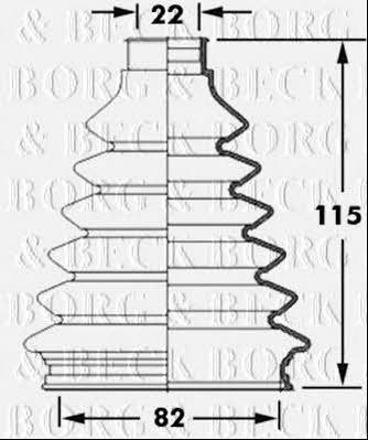 Borg & beck BCB2381 Bellow, driveshaft BCB2381