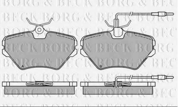 Borg & beck BBD5338 Front brake disc ventilated BBD5338