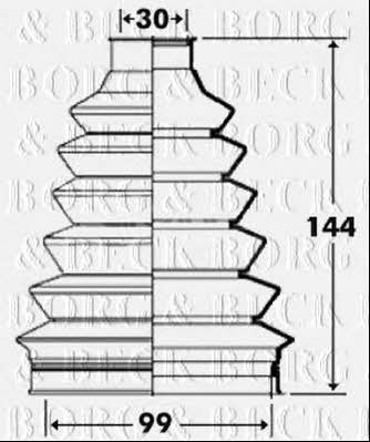 Borg & beck BCB6101 Bellow, driveshaft BCB6101