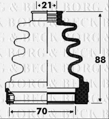 Borg & beck BCB2918 Bellow, driveshaft BCB2918