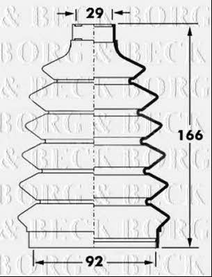 Borg & beck BCB6042 Bellow, driveshaft BCB6042