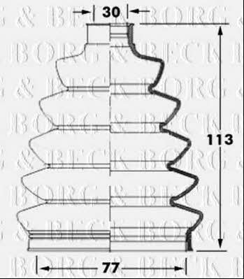 Borg & beck BCB6069 Bellow, driveshaft BCB6069