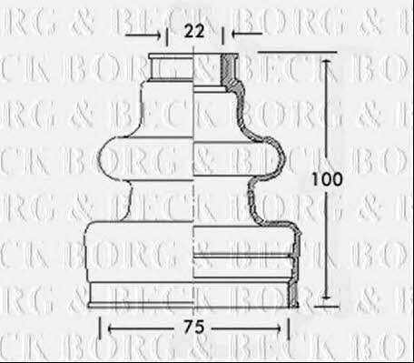 Borg & beck BCB2495 Bellow, driveshaft BCB2495