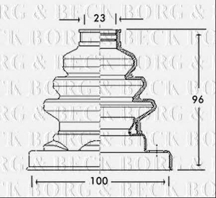 Borg & beck BCB2679 Bellow, driveshaft BCB2679