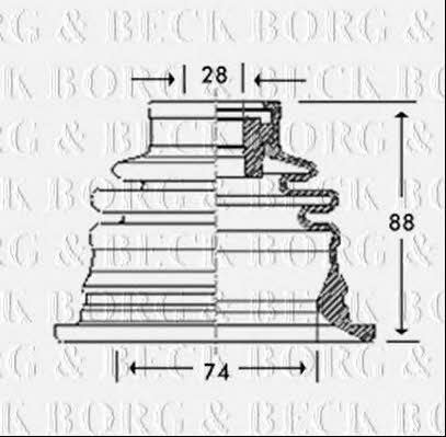 Borg & beck BCB2780 Bellow, driveshaft BCB2780
